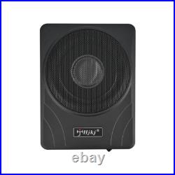 UK 10'' Car Subwoofer Active Underseat Bass Box Audio Sub Speaker Amplifier 600W