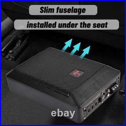 UK Upgraded Under seat Car Bass Box Audio Subwoofer Sub Speaker Amplifier 1200W