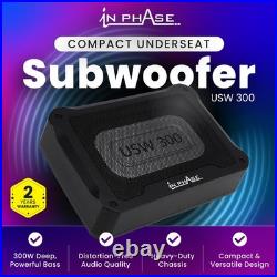 USW300 300W Underseat Subwoofer Active Car Subwoofer with Built in Amplifier