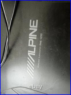 Used ALPINE SWE-1200 Car Powered Subwoofer 150w MAX