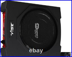 VIBE Slick C10A 10inch Car Underseat Compact Slim Active Amplified Subwoofer Sub