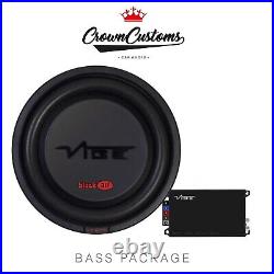 Vibe 12 Inch Bass Pack Slim Car Subwoofer 900 Watts Max Sub+amplifier Car Audio