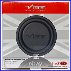 Vibe 12 Inch Slimline Car Subwoofer 900 Watts Max Bass Speaker Compact Amplifier