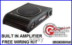 Vibe Optisound Amplified Active underseat car subwoofer 8 300w RMS Built in amp