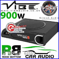 Vibe Optisound Auto 8 Active 900W Amplified Active Underseat Car Sub Bass Box