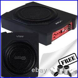 Vibe Slick 10 Underseat Active Amplified Subwoofer Bass Enclosure SLICKC10A +CP