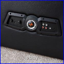X ROCKER Premier Jr Audio Gaming Armchair 2.1 Speakers Under Seat Storage BLACK